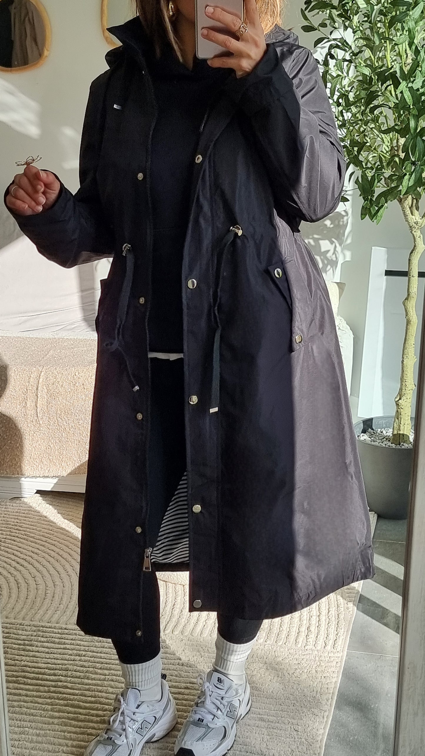 TRENCH IMPERMÉABLE NOIR