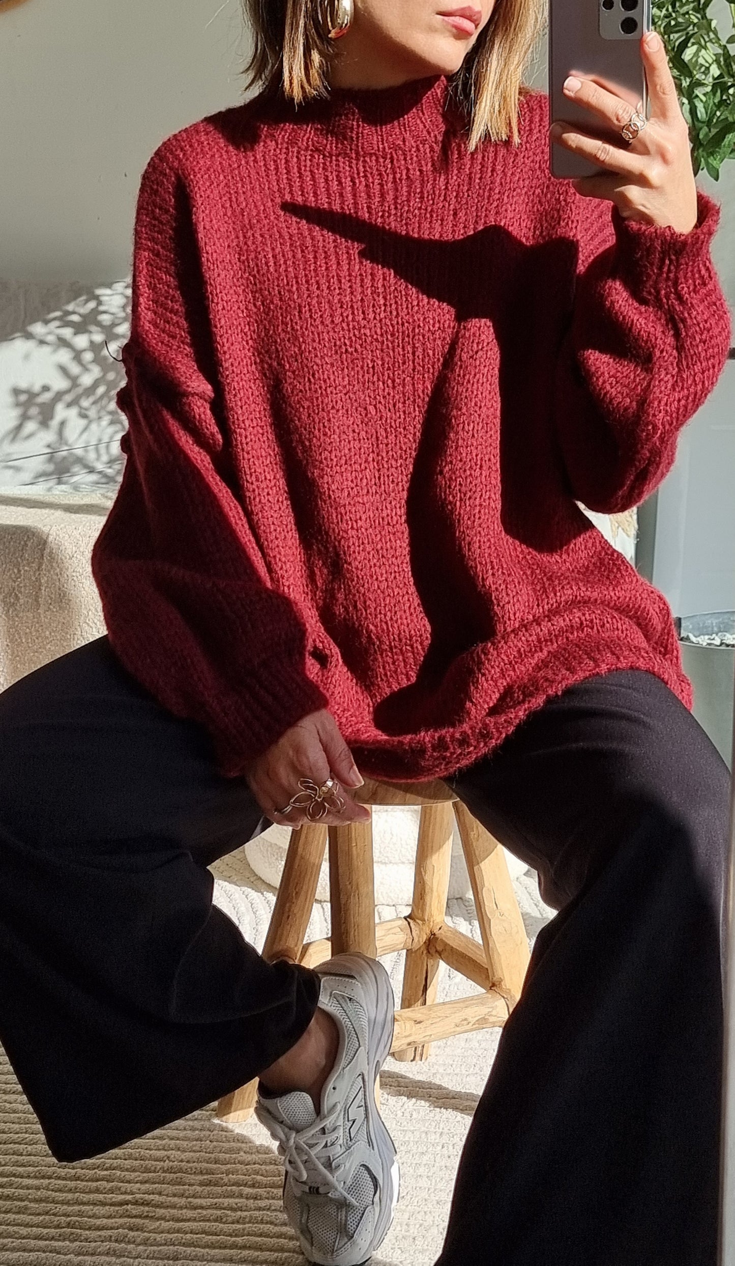 PULL MAILLE BORDEAUX