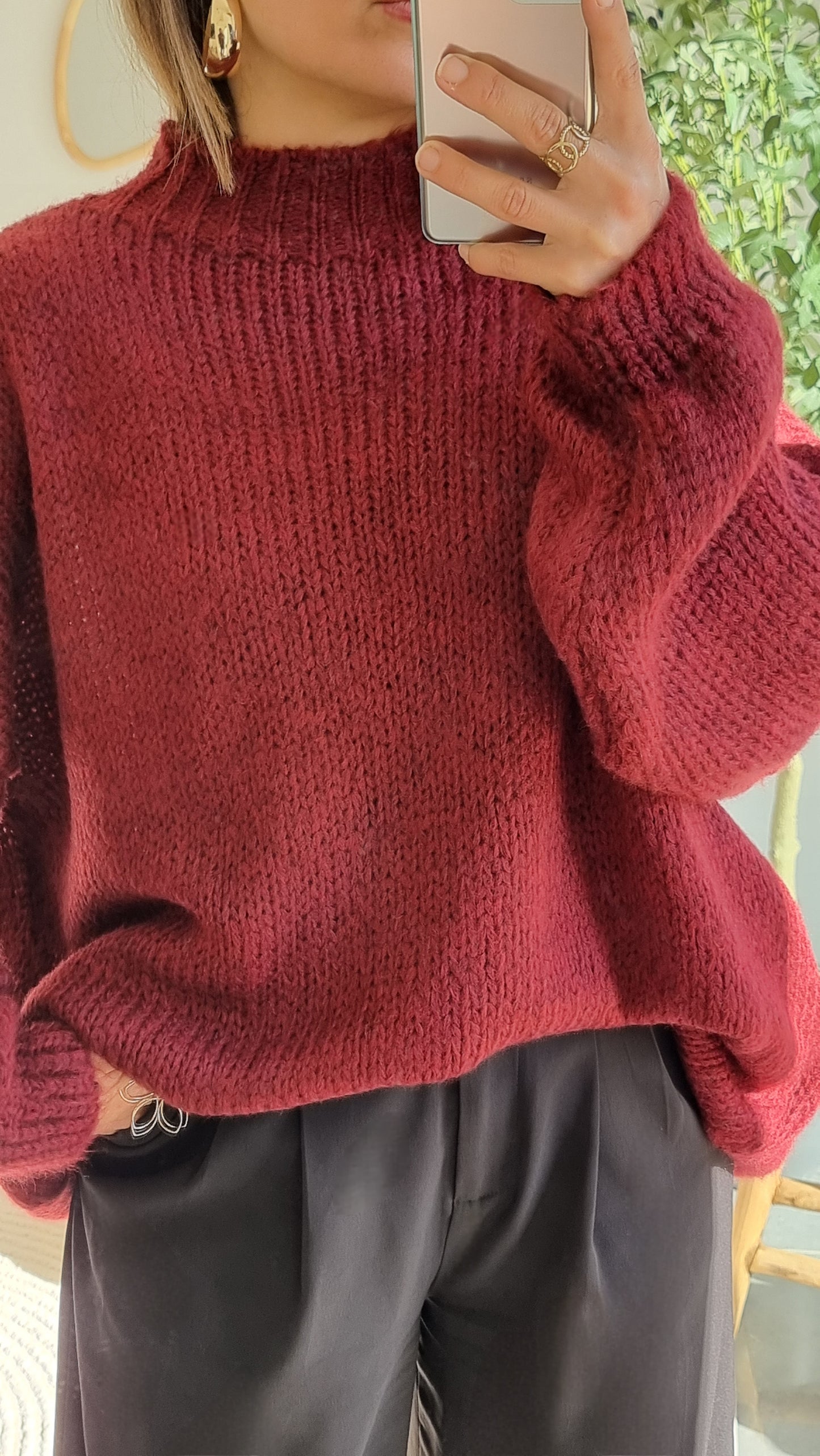 PULL MAILLE BORDEAUX
