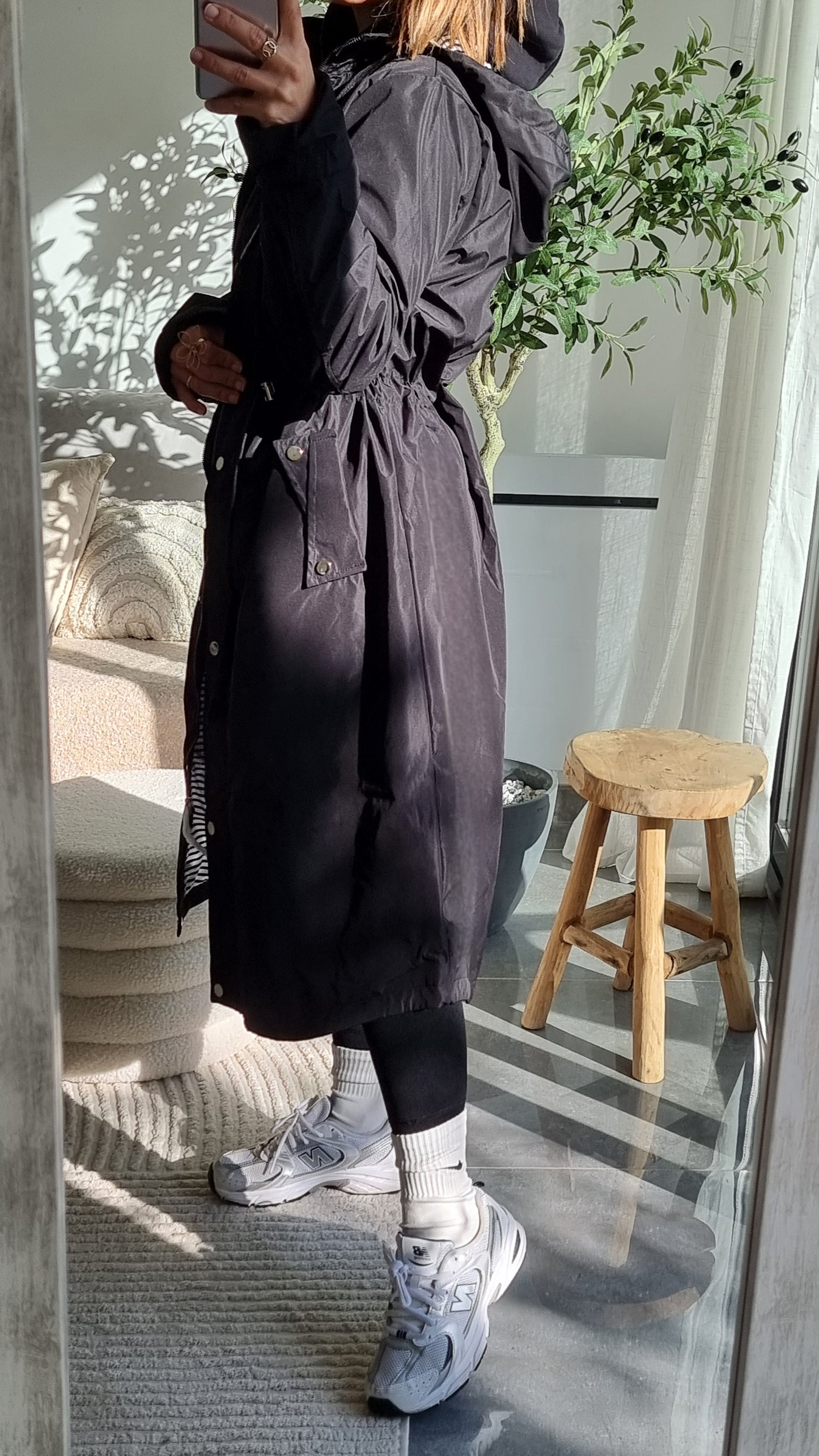 TRENCH IMPERMÉABLE NOIR