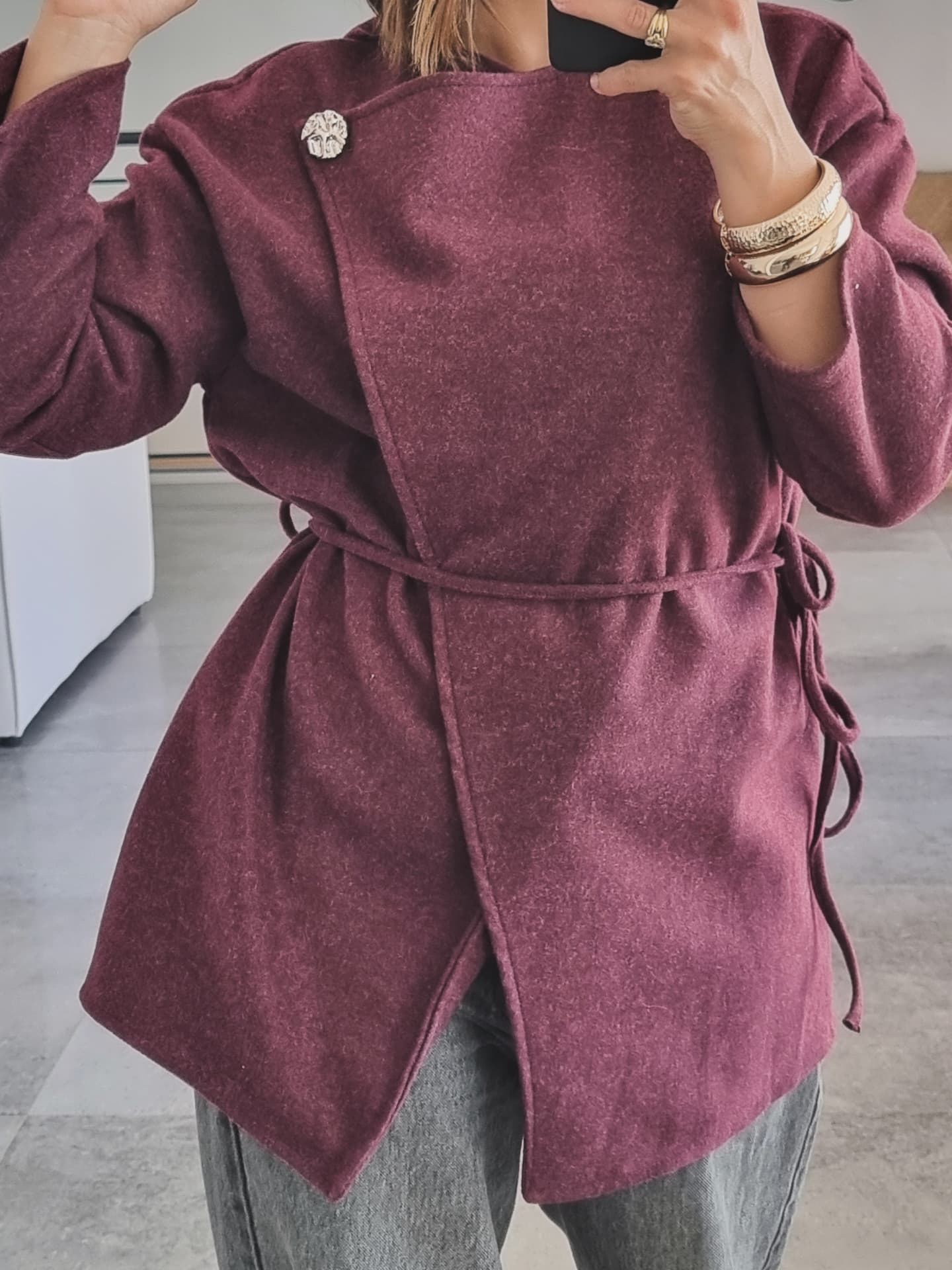 GILET CACHE COEUR BORDEAUX