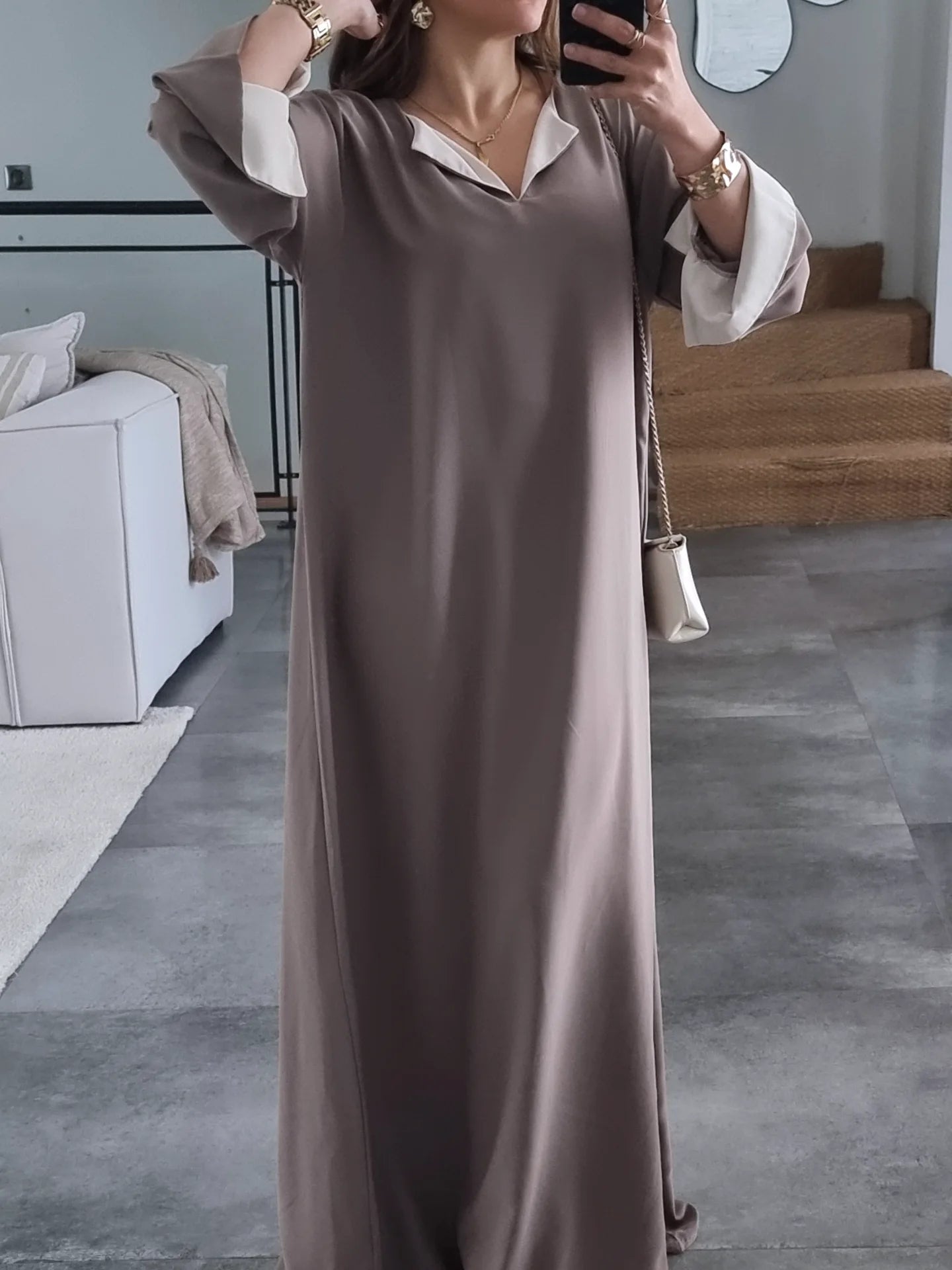 ABAYA EVASEE TAUPE