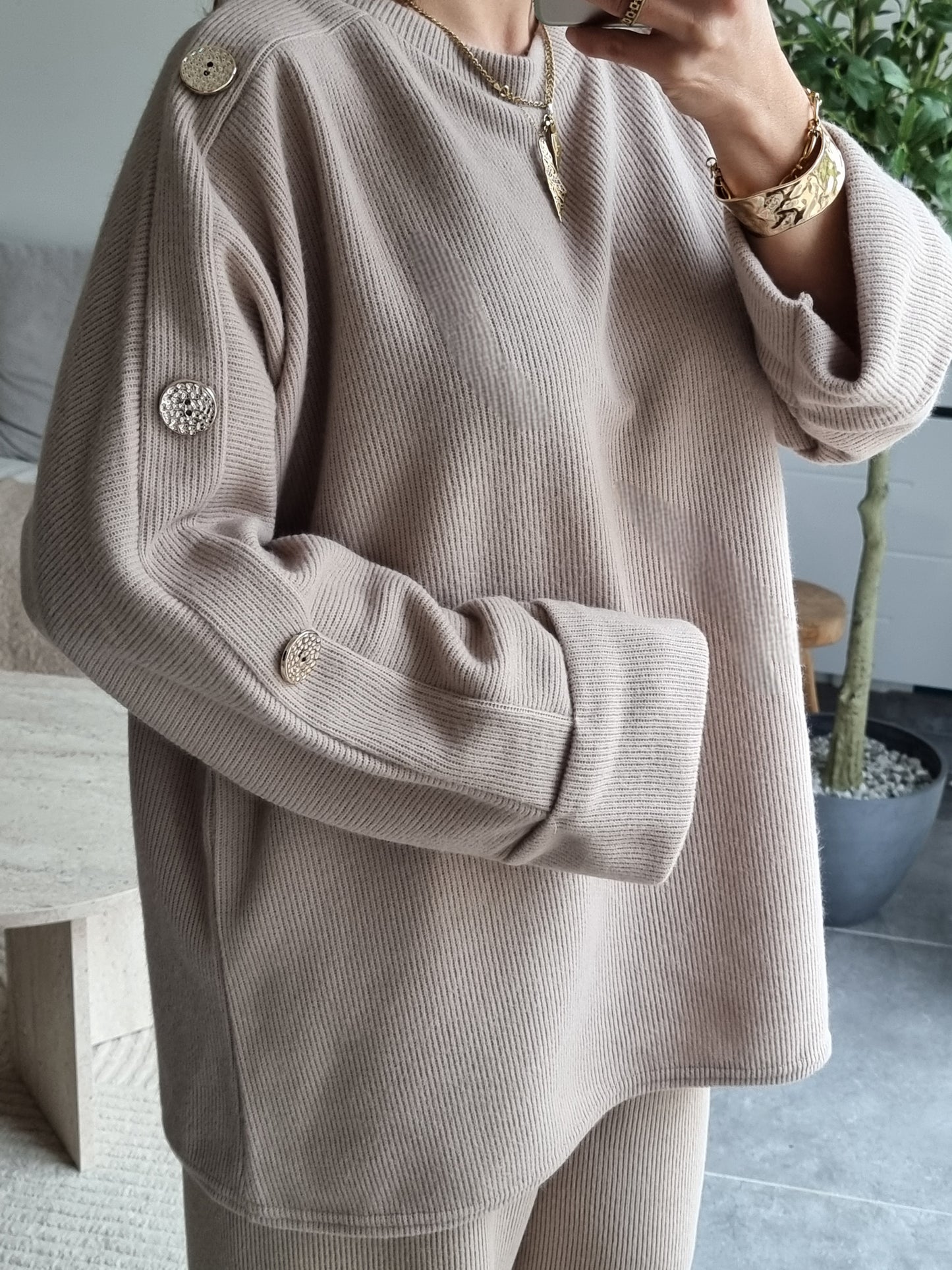 ENSEMBLE CÔTELÉ NUDE