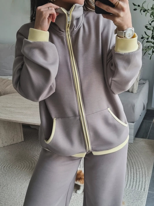 SURVÊTEMENT FLUIDE VINTAGE TAUPE