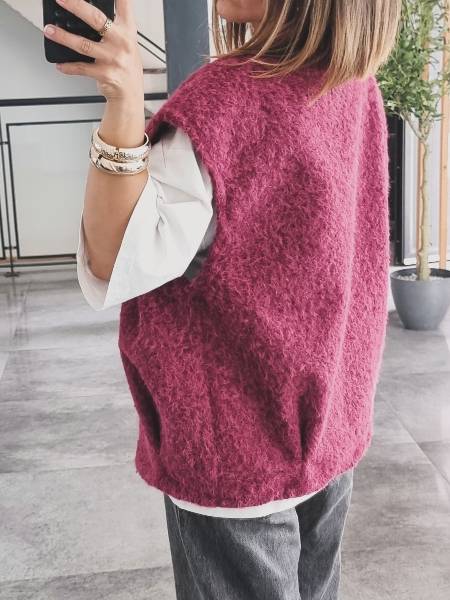 GILET SANS MANCHES BORDEAUX