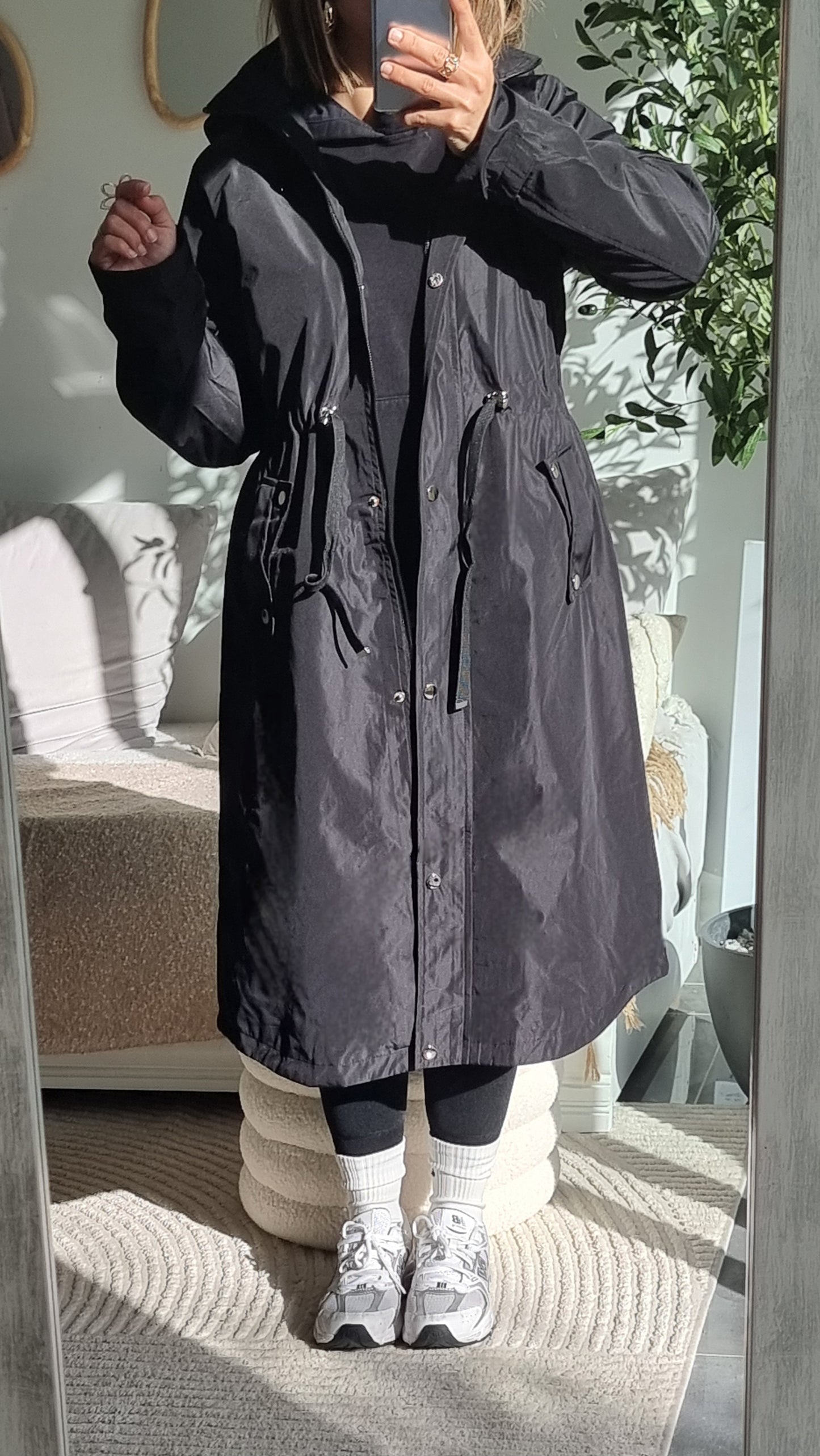 TRENCH IMPERMÉABLE NOIR