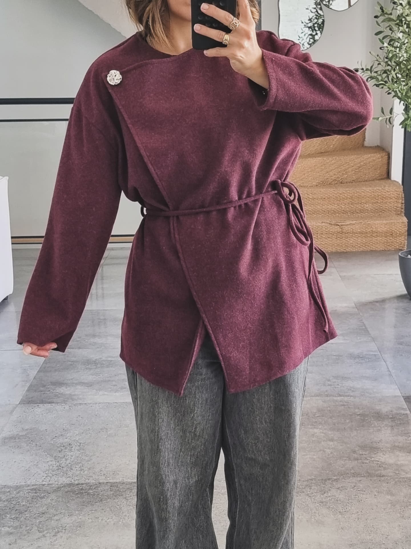 GILET CACHE COEUR BORDEAUX