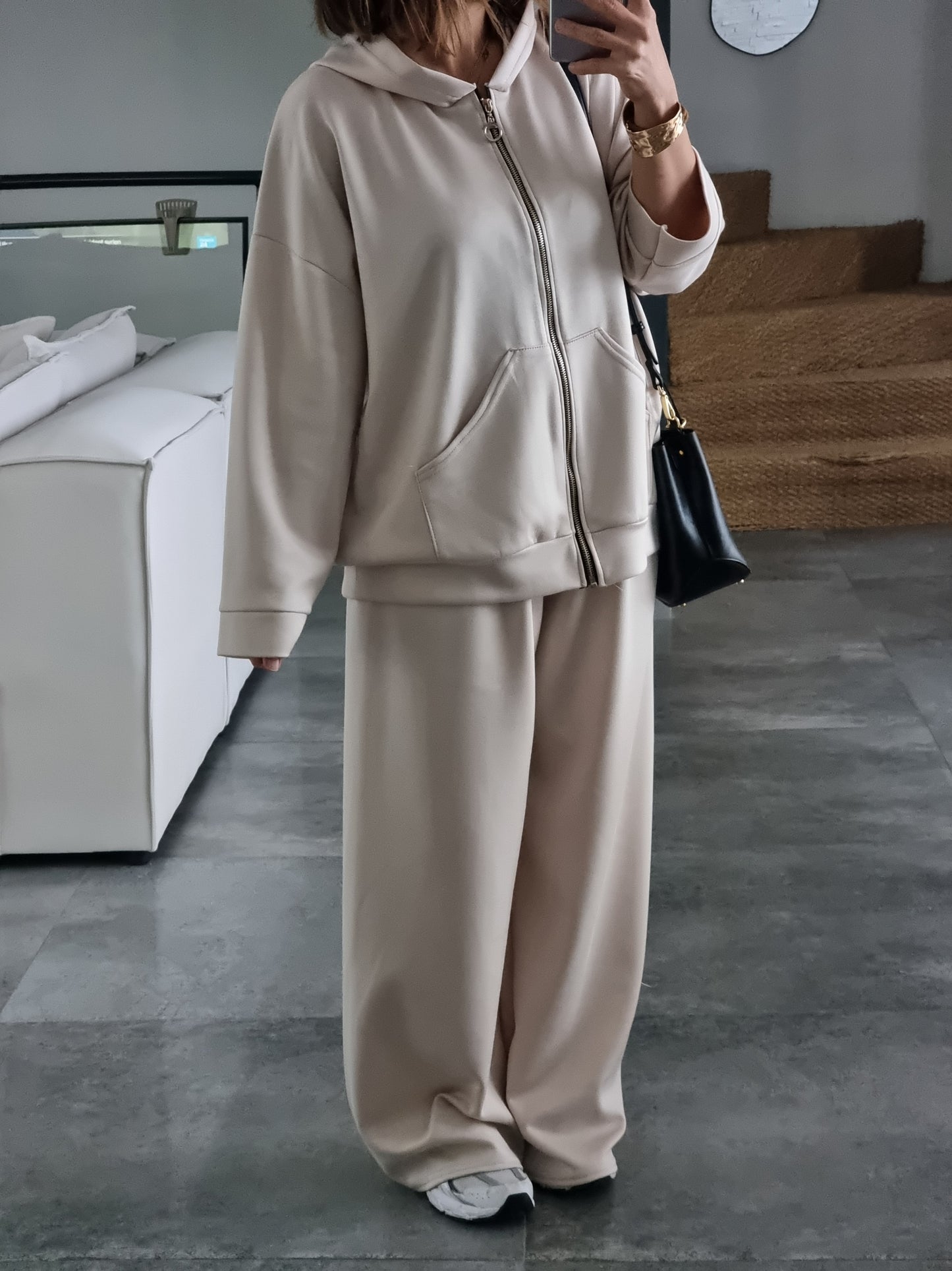 SURVÊTEMENT FLUIDE BEIGE