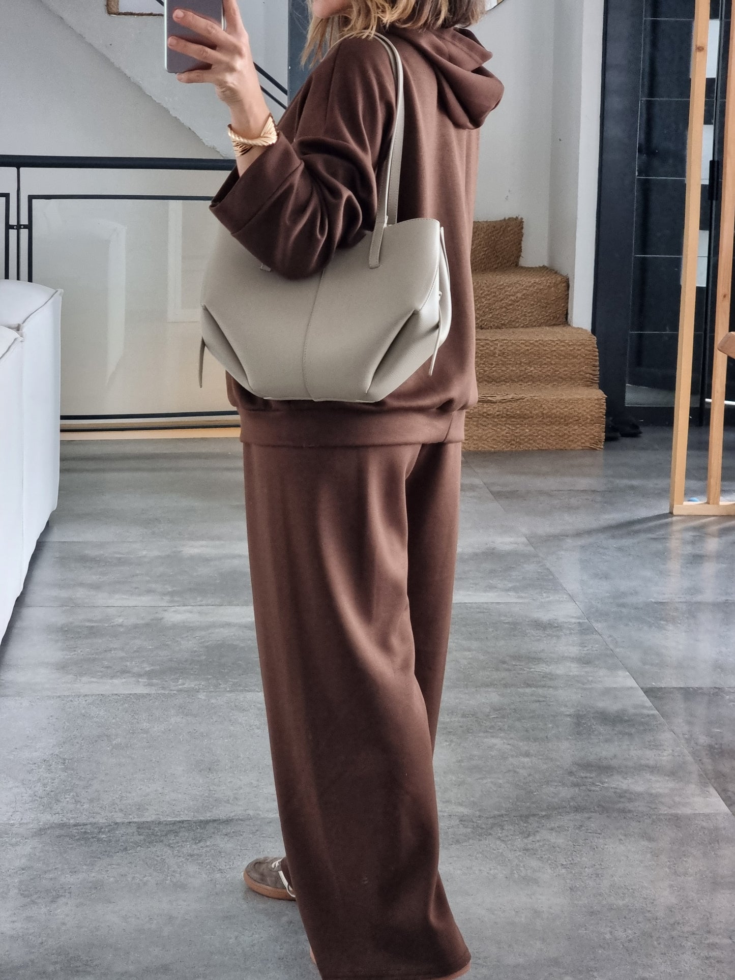 SURVÊTEMENT FLUIDE MARRON