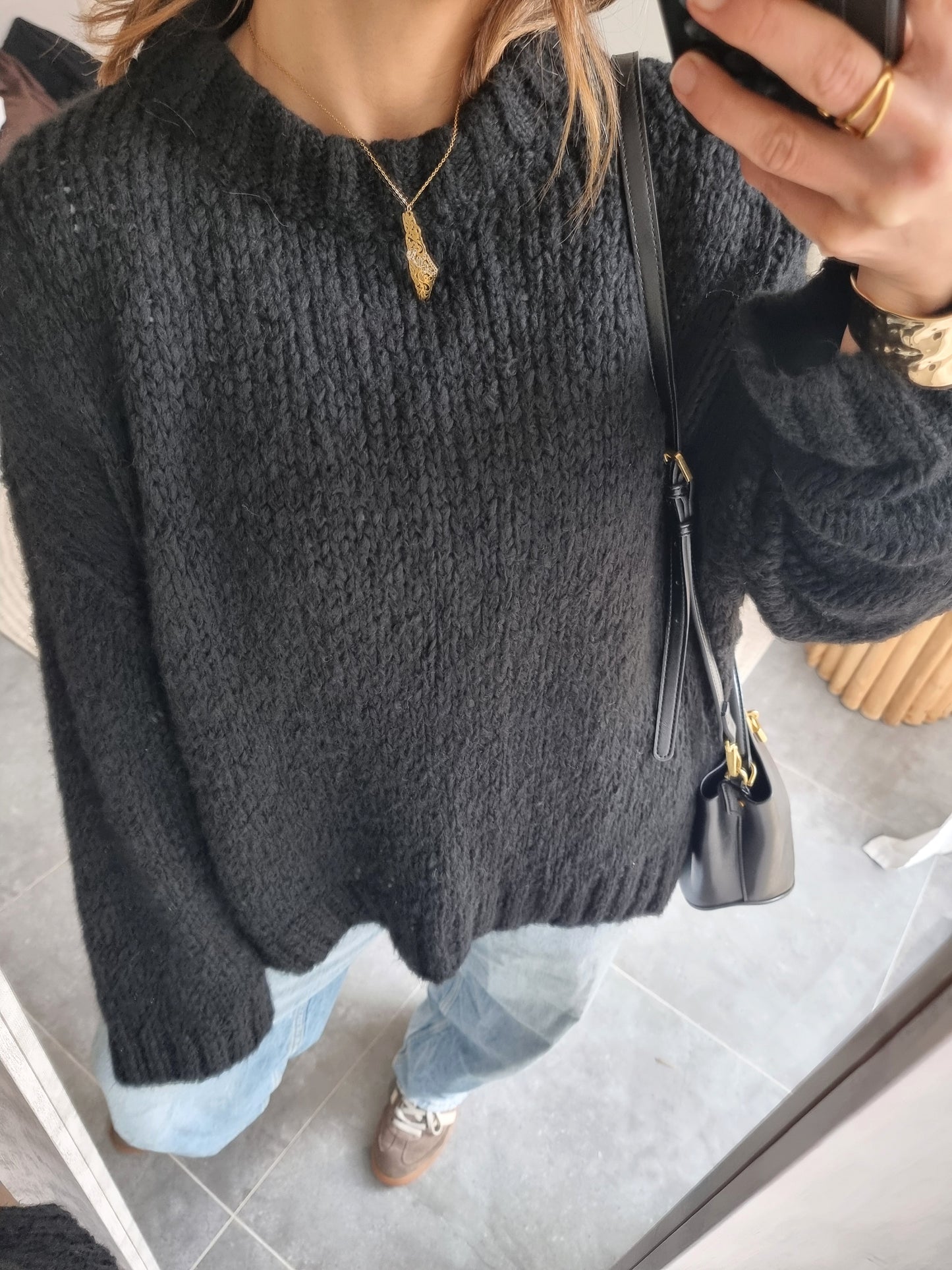 PULL LAINE NOIR