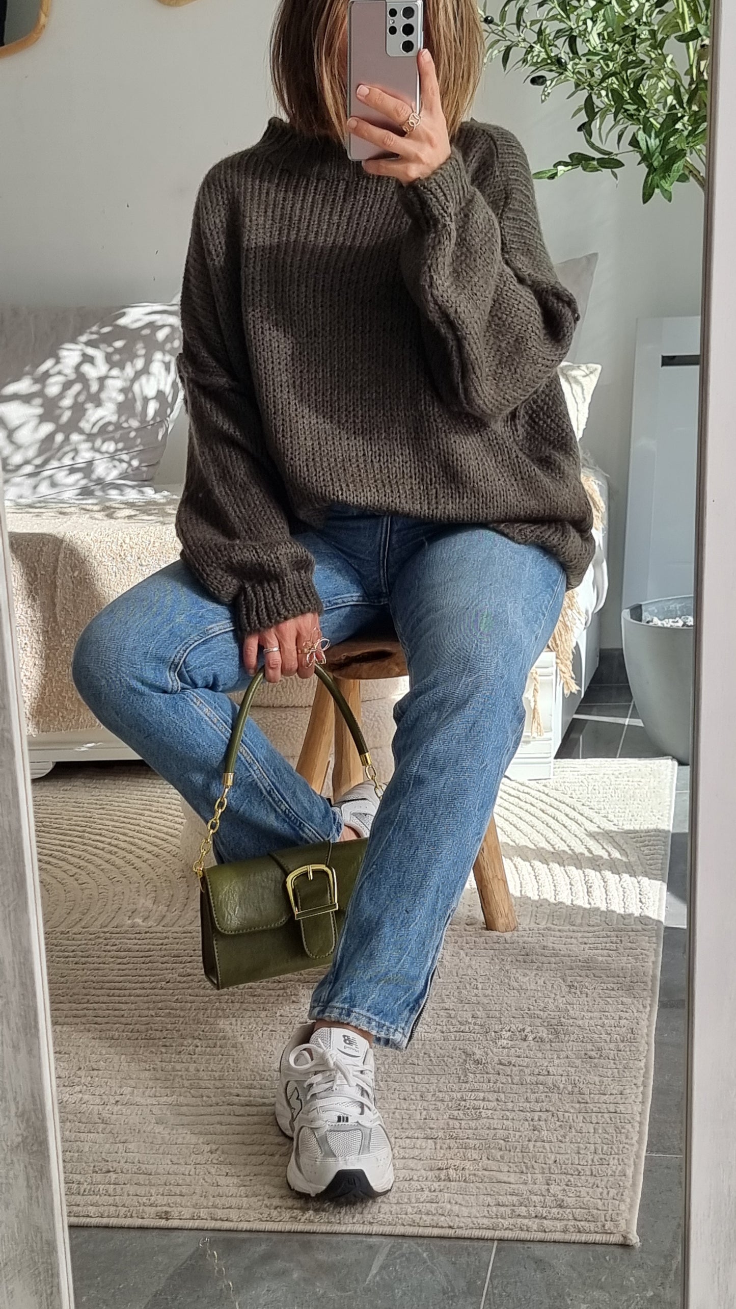 PULL MAILLE KAKI