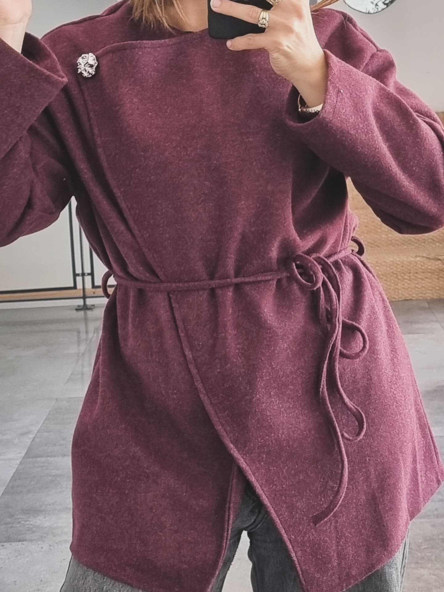 GILET CACHE COEUR BORDEAUX