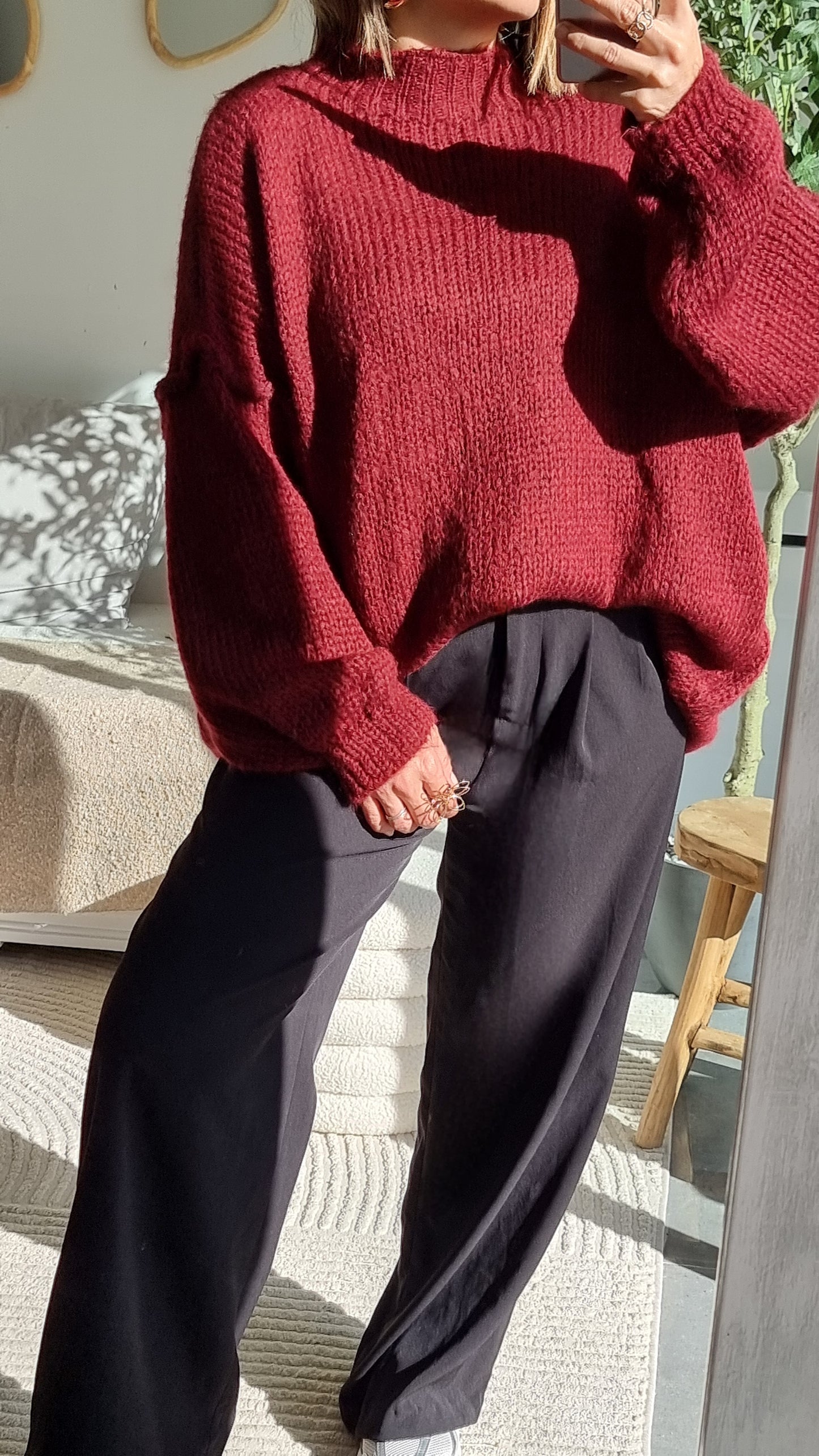 PULL MAILLE BORDEAUX