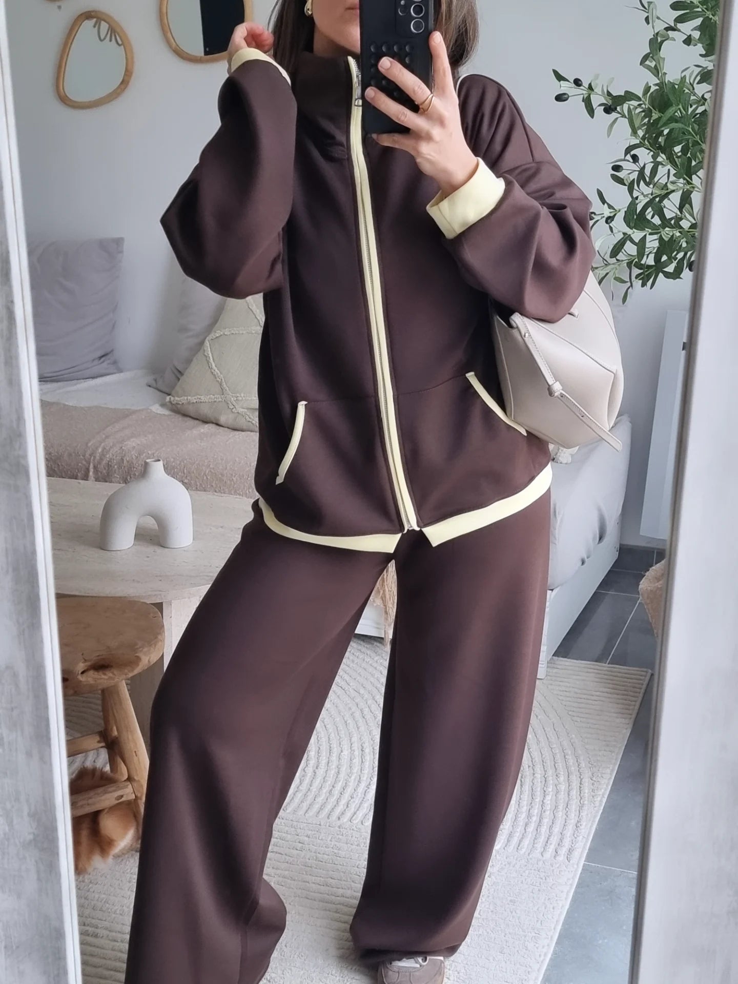 SURVÊTEMENT FLUIDE VINTAGE CHOCO