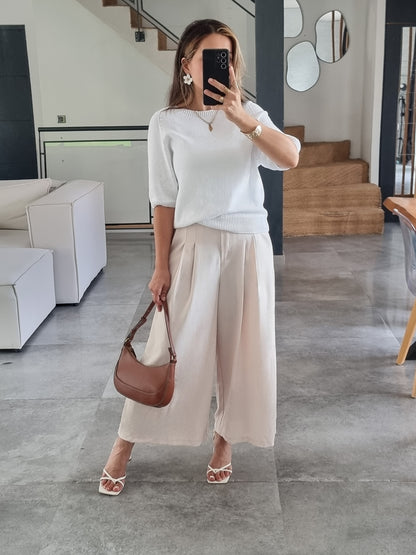 BERMUDA LONG NOIR BEIGE
