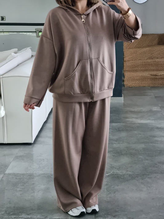 SURVÊTEMENT FLUIDE TAUPE