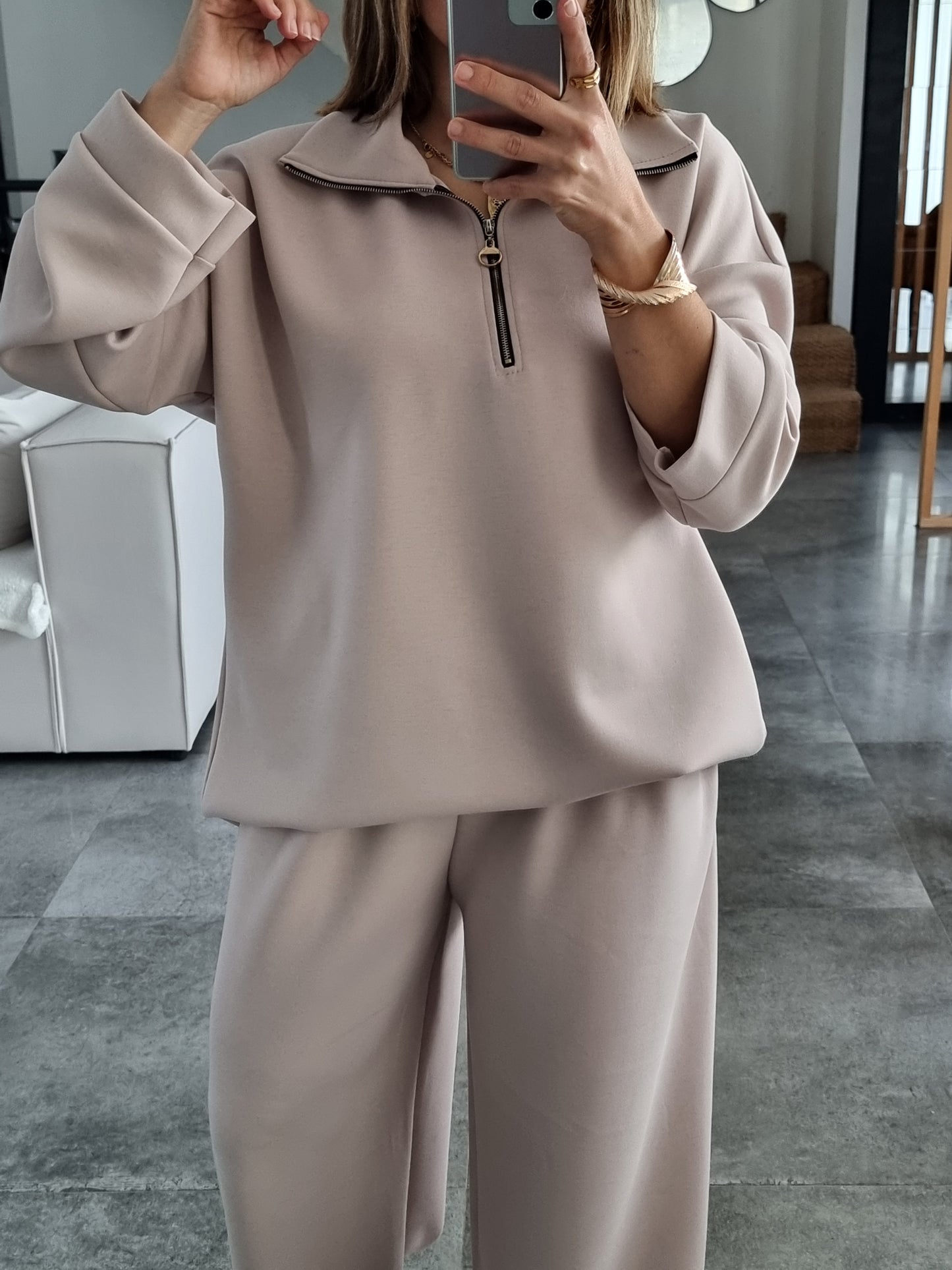 ENSEMBLE DÉCONTRACTÉ BEIGE