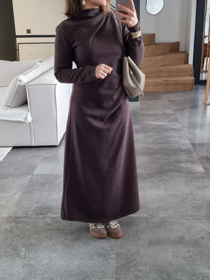 ROBE LONGUE SOFT TOUCH CHOCO