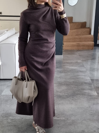 ROBE LONGUE SOFT TOUCH CHOCO