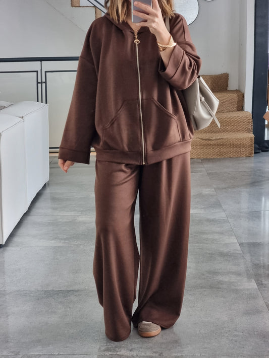 SURVÊTEMENT FLUIDE MARRON