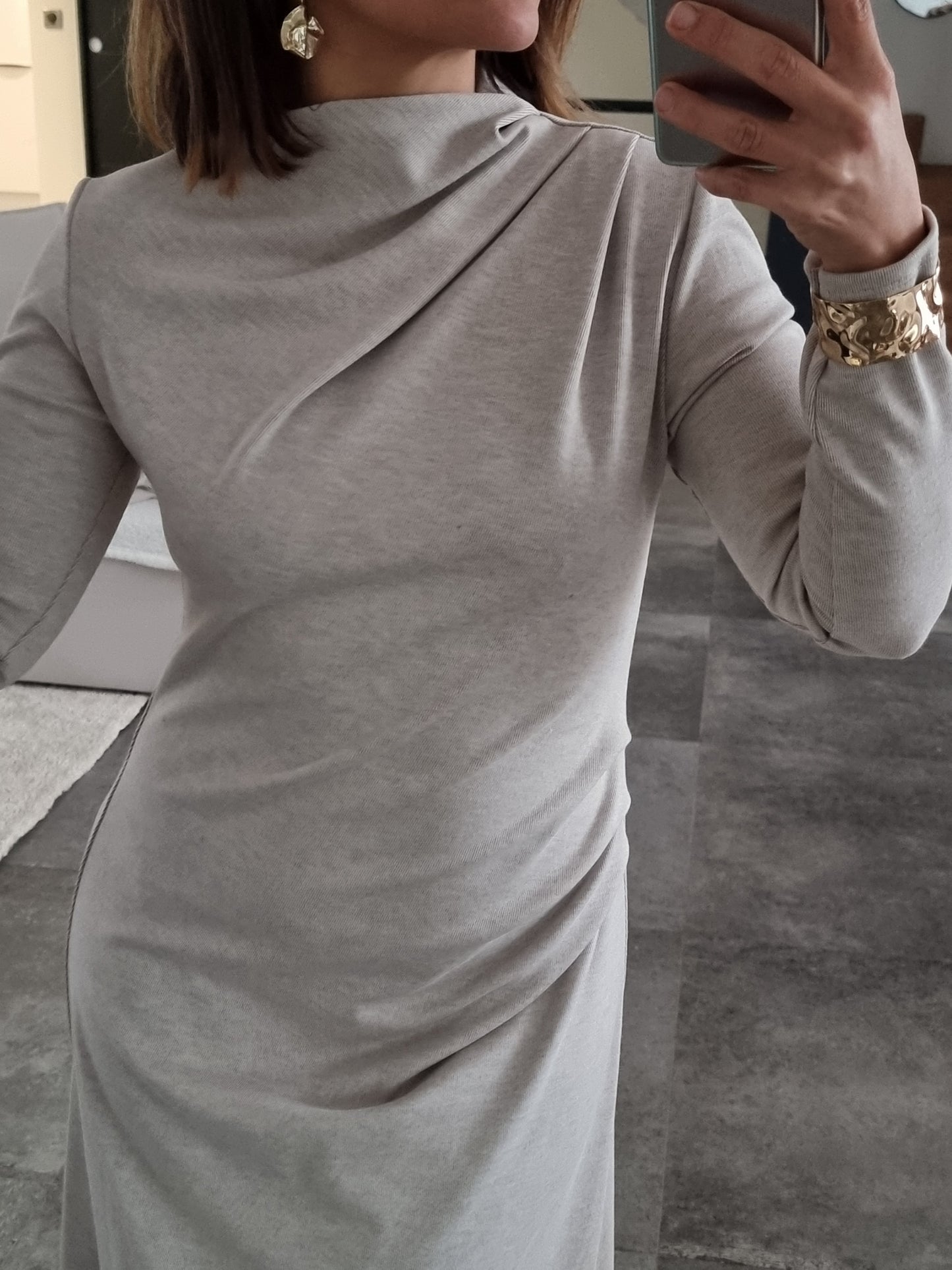 ROBE LONGUE SOFT TOUCH BEIGE