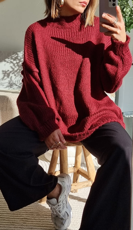 PULL MAILLE BORDEAUX
