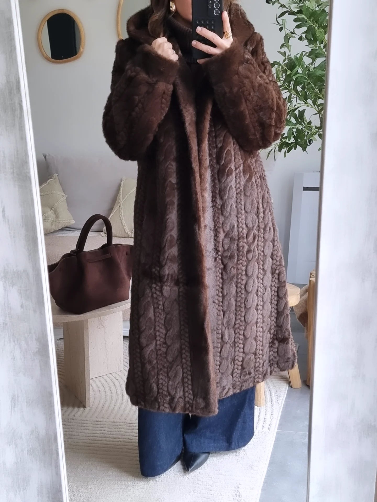 MANTEAU FOURRURE À CAPUCHE