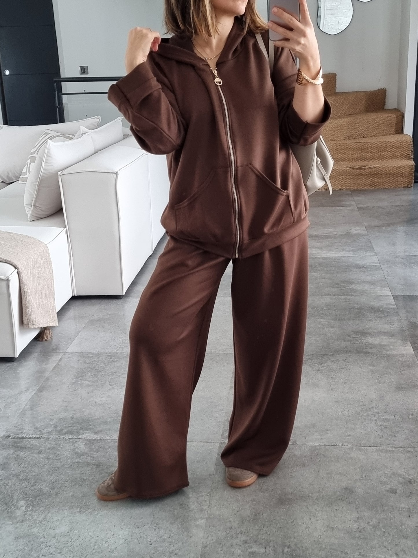 SURVÊTEMENT FLUIDE MARRON