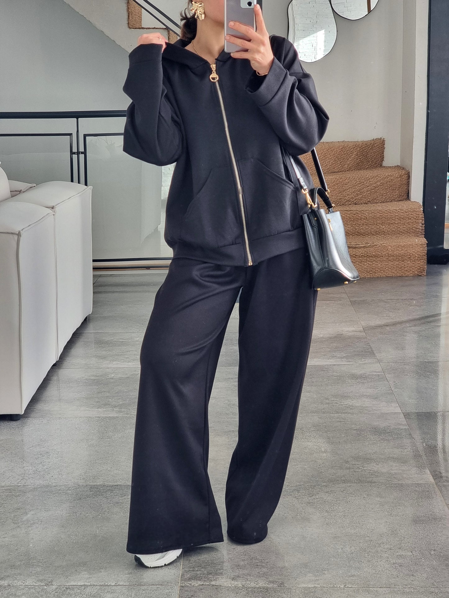 SURVÊTEMENT FLUIDE NOIR