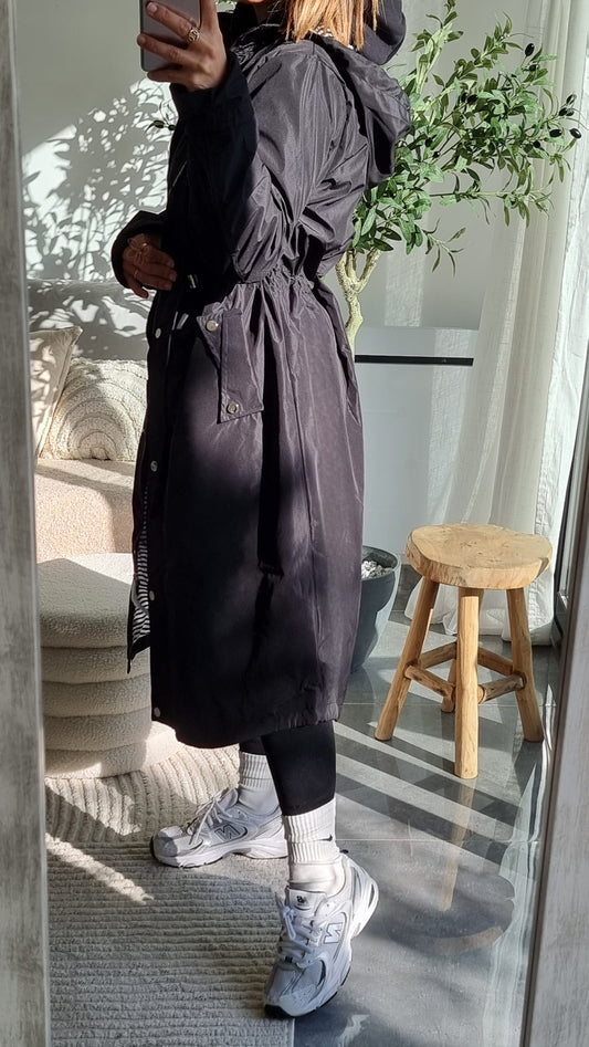 TRENCH IMPERMÉABLE NOIR