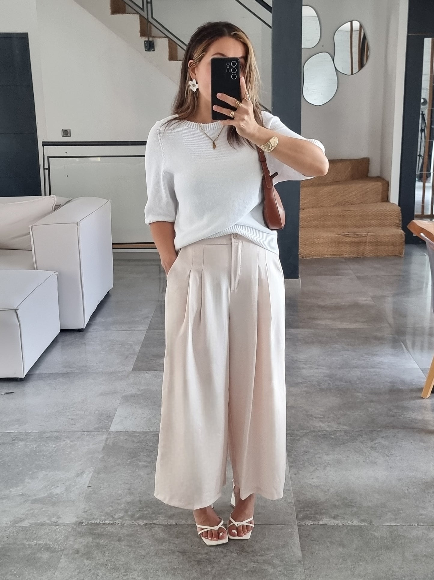 BERMUDA LONG NOIR BEIGE