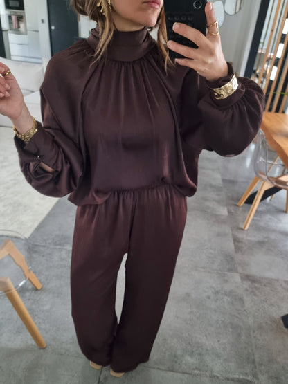 ENSEMBLE SATINÉ CHOCO