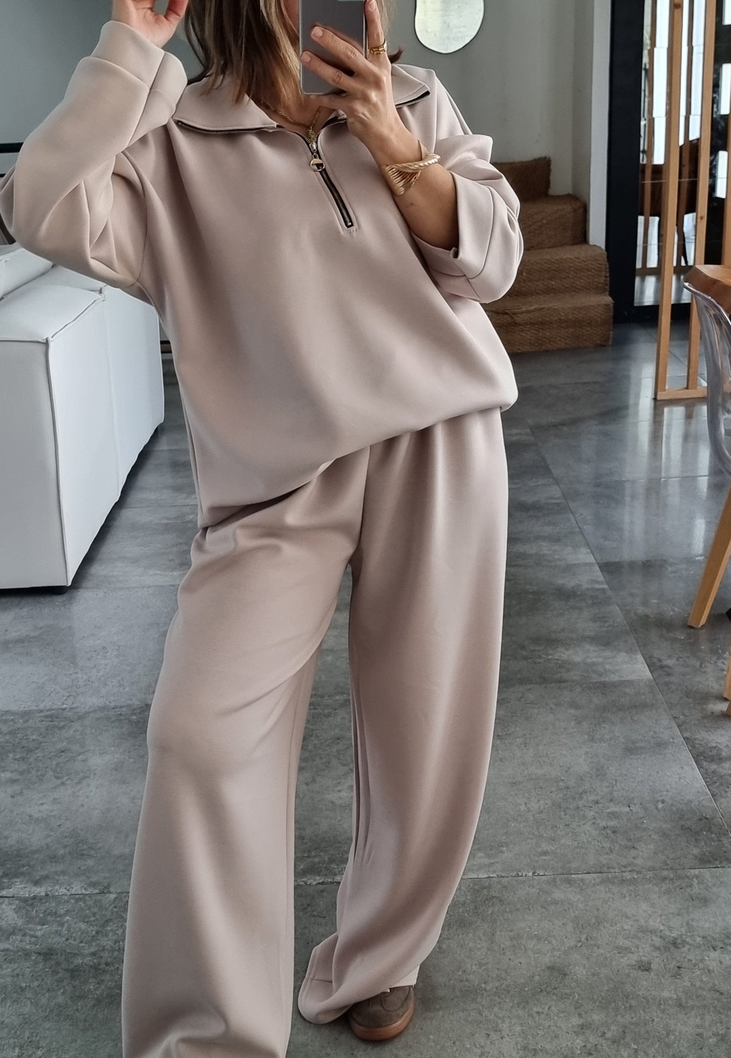 ENSEMBLE DÉCONTRACTÉ BEIGE