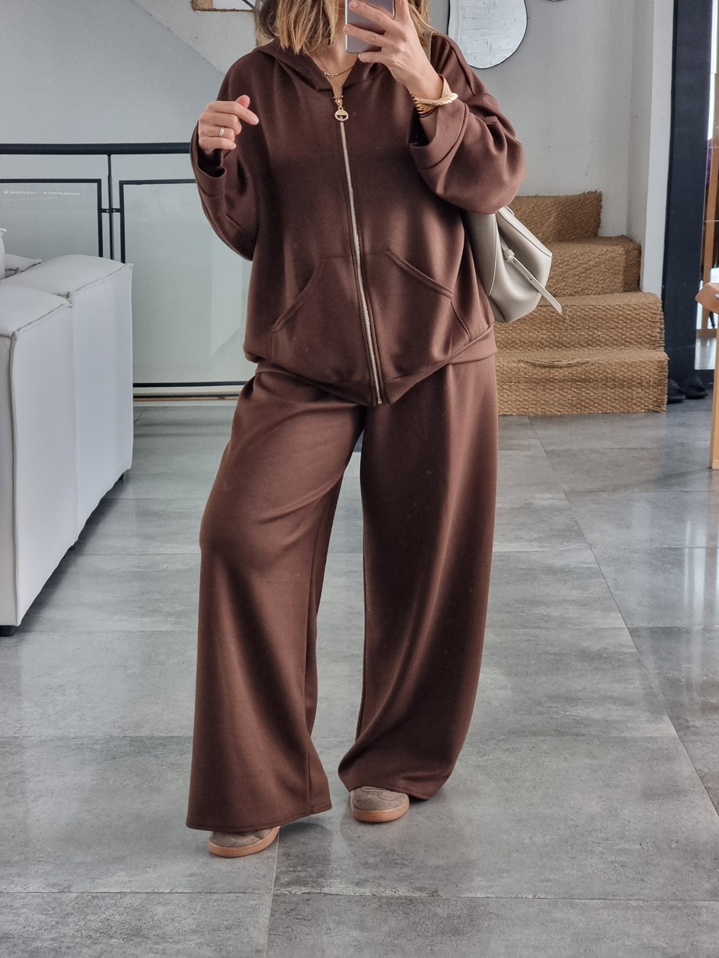 SURVÊTEMENT FLUIDE MARRON