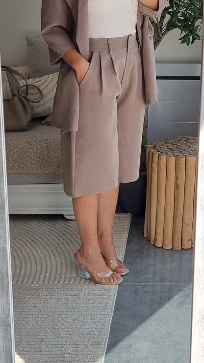 TAILLEUR OVERSIZE BLAZER MANCHES COURTES