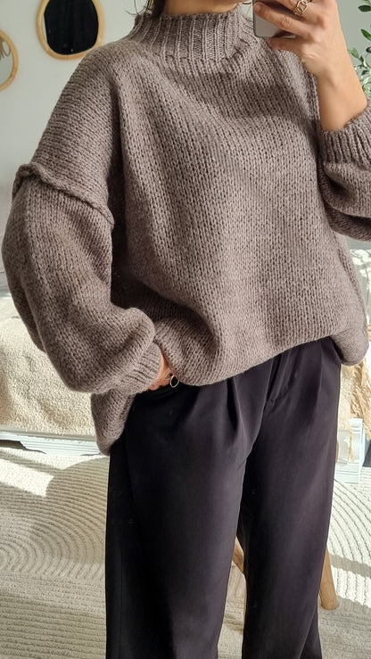 PULL MAILLE TAUPE