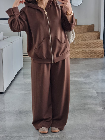 SURVÊTEMENT FLUIDE MARRON