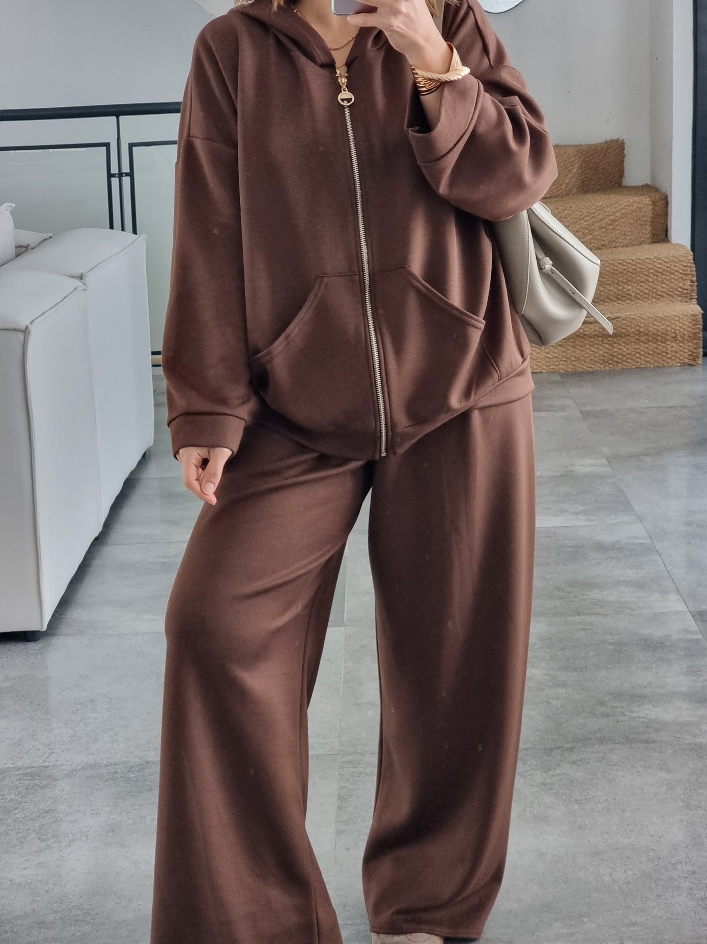 SURVÊTEMENT FLUIDE MARRON