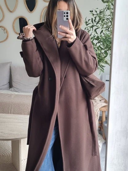 TRENCH A CAPUCHE MARRON