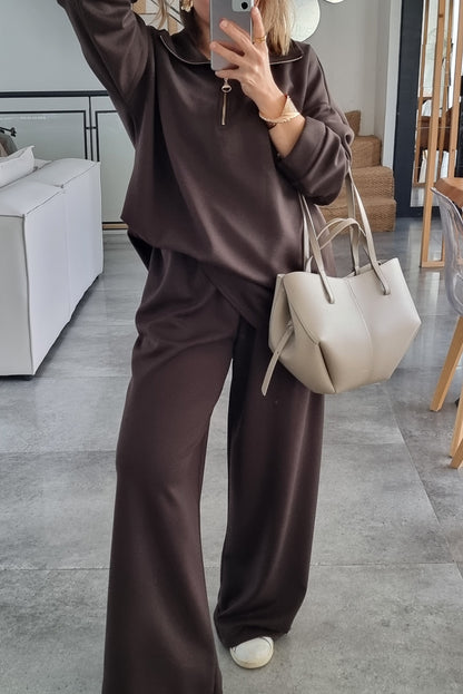 ENSEMBLE DÉCONTRACTÉ MARRON