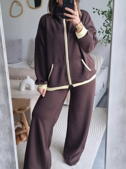 SURVÊTEMENT FLUIDE VINTAGE CHOCO