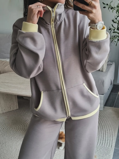 SURVÊTEMENT FLUIDE VINTAGE TAUPE