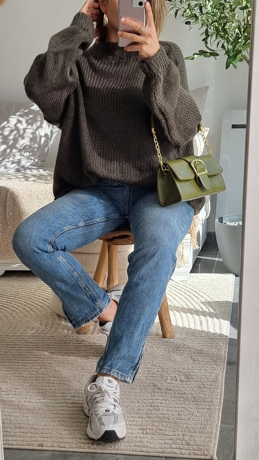 PULL MAILLE KAKI