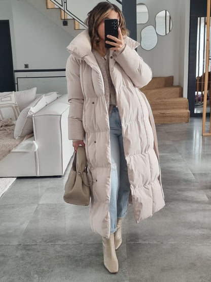 DOUDOUNE LONGUE MATELASSÉE BEIGE