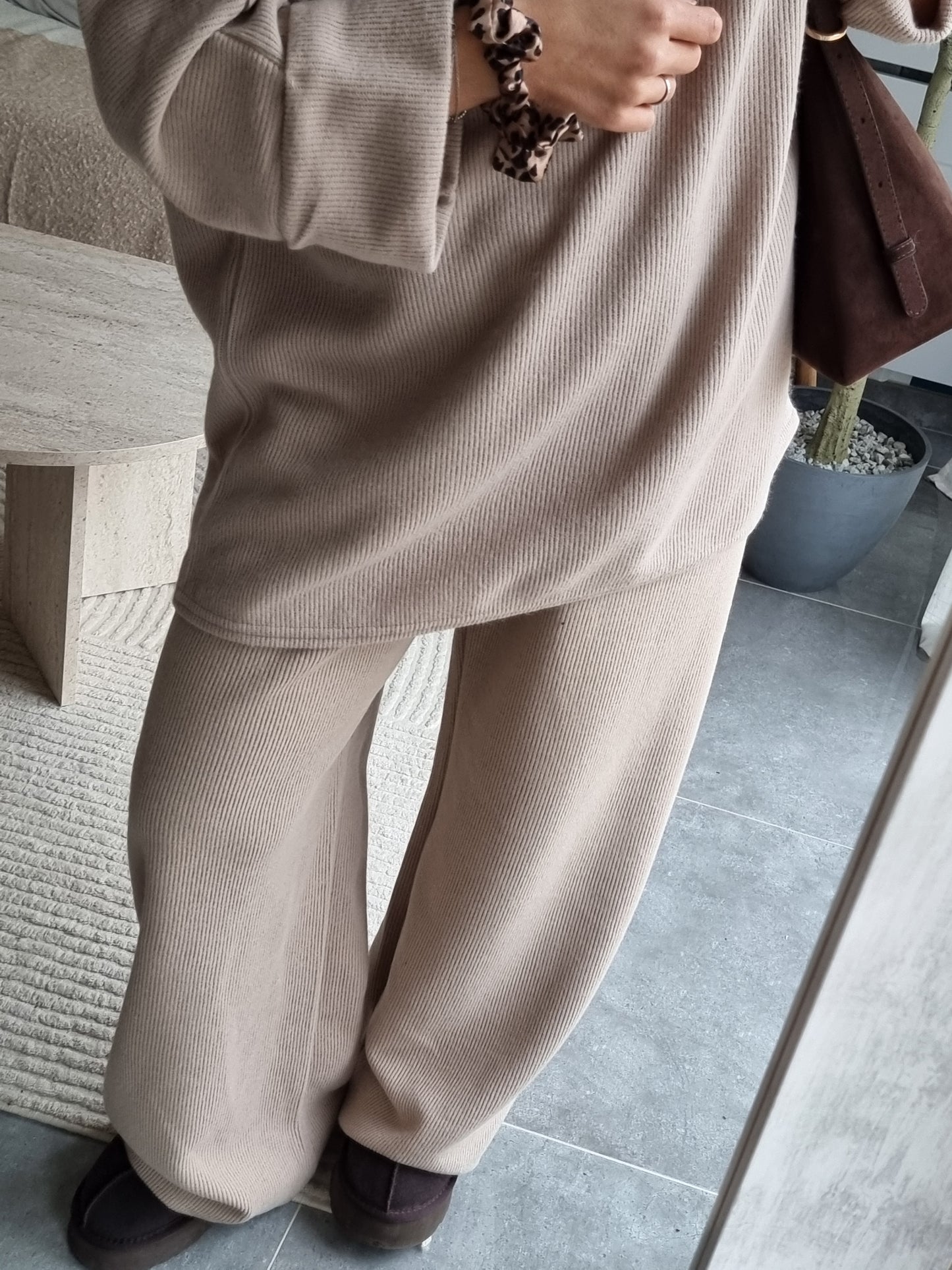 ENSEMBLE CÔTELÉ NUDE