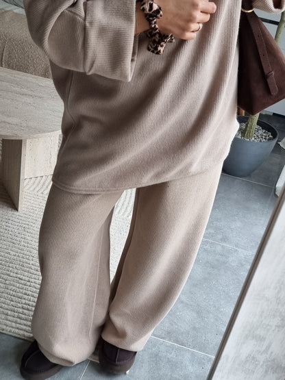 ENSEMBLE CÔTELÉ NUDE