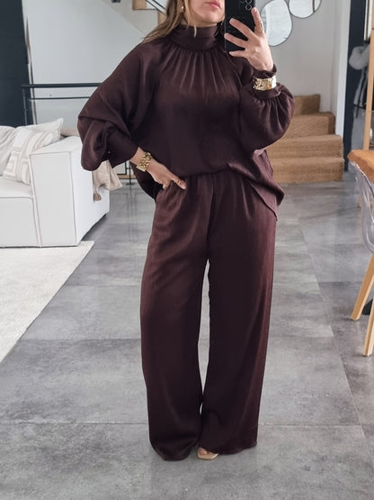 ENSEMBLE SATINÉ CHOCO