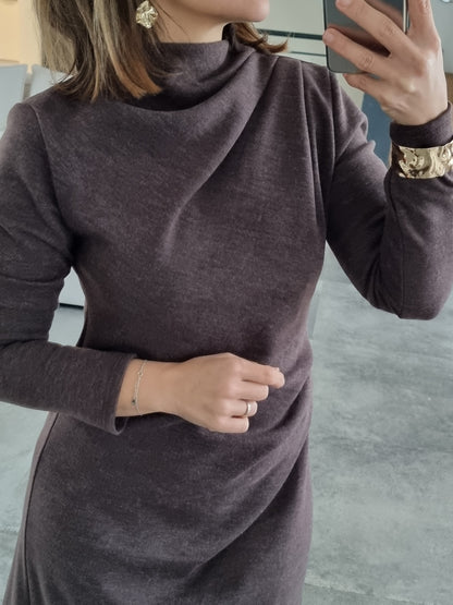 ROBE LONGUE SOFT TOUCH CHOCO