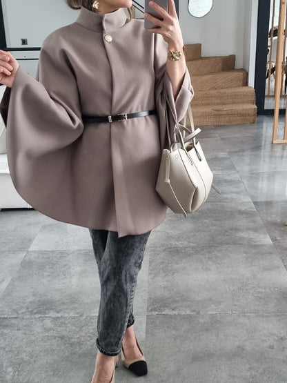 VESTE CAPE TAUPE