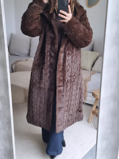 MANTEAU FOURRURE À CAPUCHE